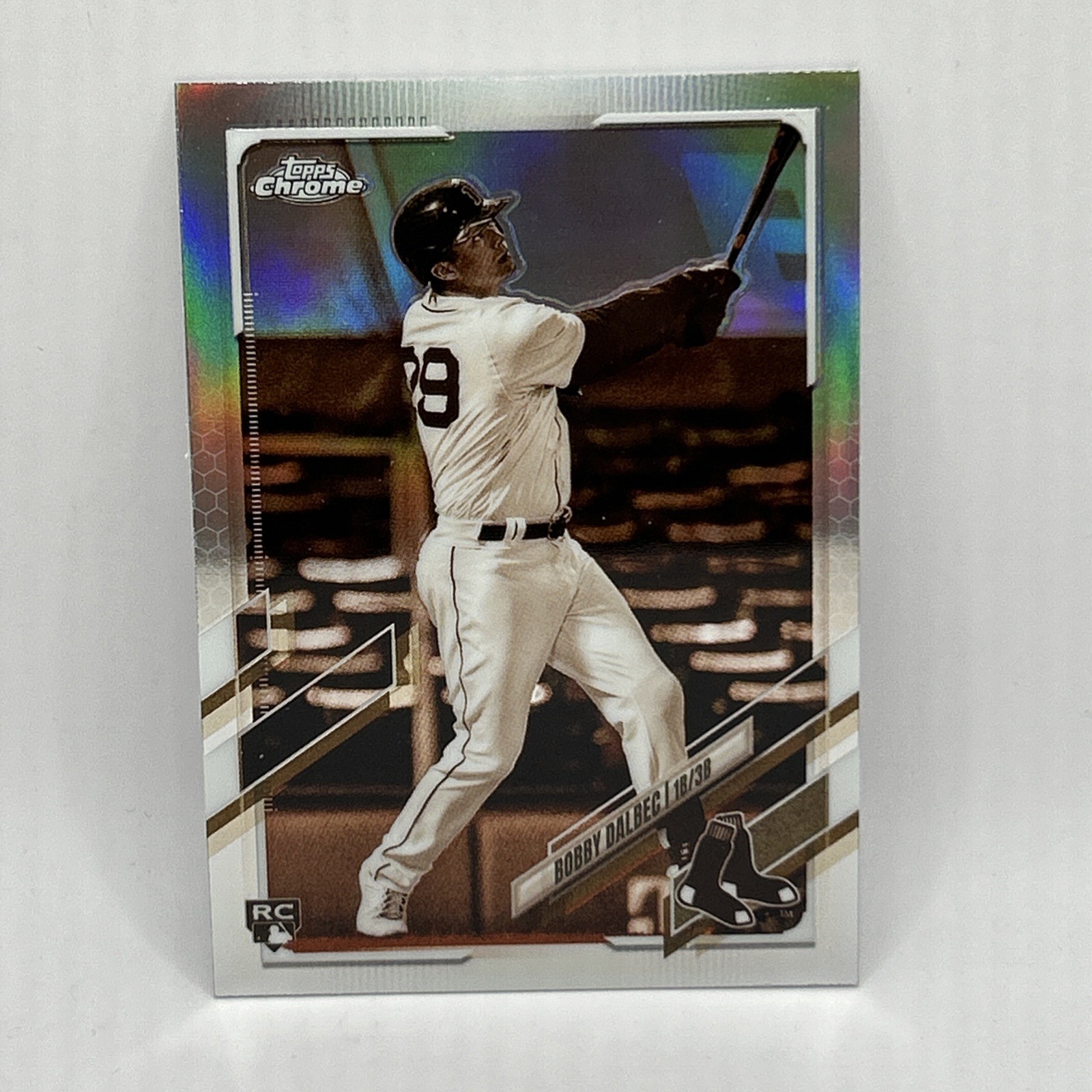 Bobby Dalbec Rookie Sepia Refractor Insert 2021 Topps Chrome Baseball Card #151