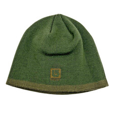 Burton Snowboards Mens Knit Beanie Hat OS Green 100 Acrylic Winter Casual