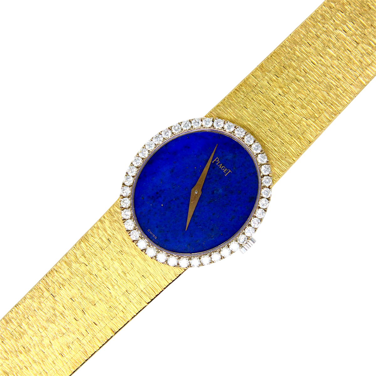 Piaget Vintage Blue Lapis Lazuli Dial Diamond Bezel 24mm  display picture 1