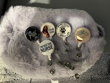 Lot Of 5 Cute ID Retractable Badge Reels