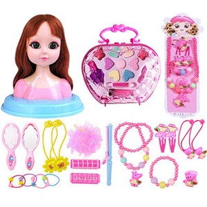 Girls Fashion Hair Styling Dolls Head Play Set Kids Childs Toy