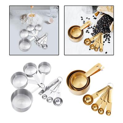 8 Stück Messbecher und Messlöffel Messbecher und Löffel Set mit