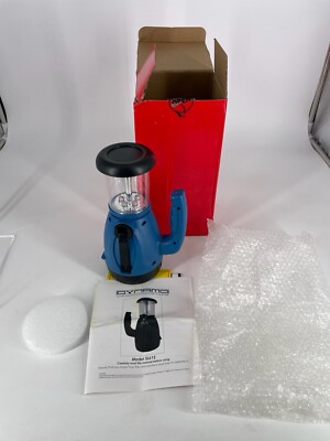 Dynamo Searchlight Lantern USB Charger Blue NEW 