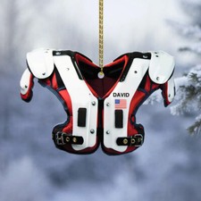 Personalized American Football Ornament American Football Shoulder Pads Acrylic