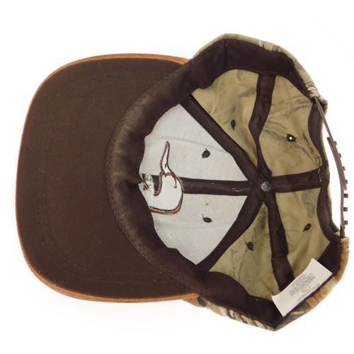 VTG Ducks Unlimited Sponsor Cap Hat Camouflage Leather Brim Snapback Embroidered - Picture 18 of 21