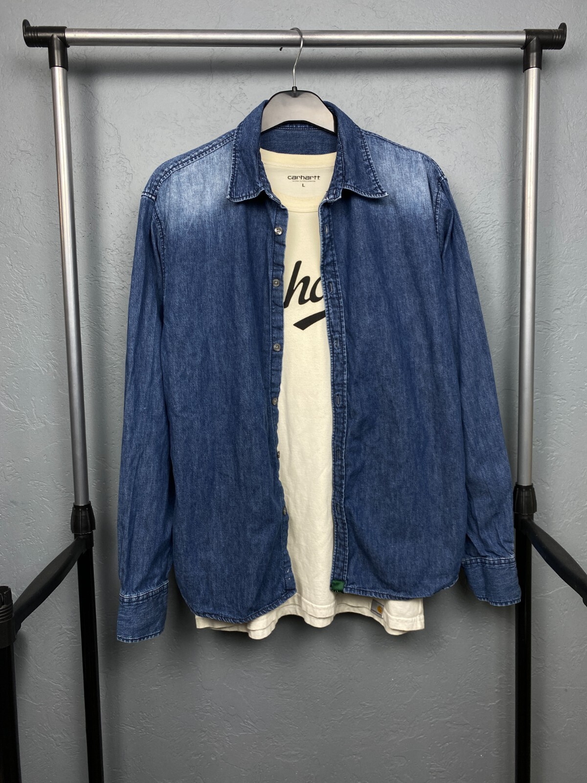 Paul Smith Jeans Vintage Mens Denim Shirt Size M
