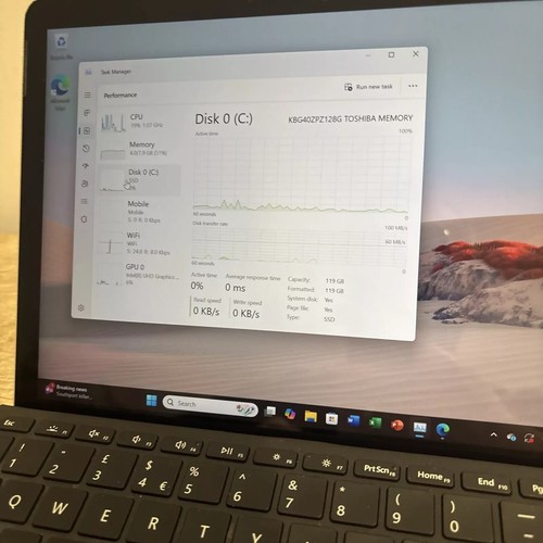 Microsoft Surface Go 2 m3-8100Y 8GB 128GB SSD + Keyboard Batt_99% 762 - Afbeelding 3 van 5