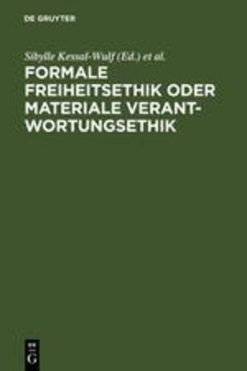 Thumbnail - Peter Rawert (u. A.) | Formale Freiheitsethik Oder Materiale
