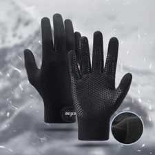 Winter Warm Full Finger Cycling Gloves Outdoor Sports Touch Screen Fleece Gloves