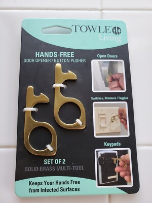 Hands Free Door Opener/Button Pusher 2 Pack. Sanitary, Safety.  No contact.
