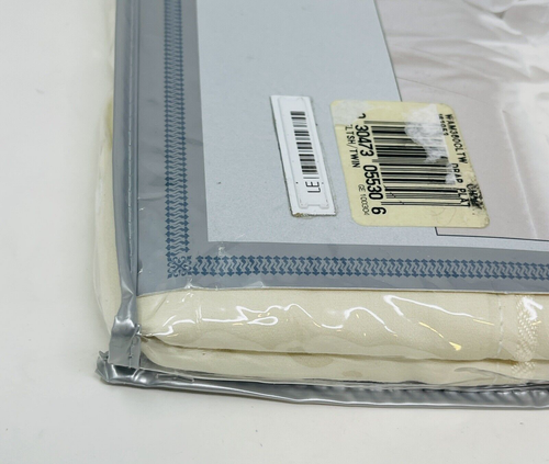 Wamsutta Twin Flat Sheet Classic Supima Twill Chalk Cream Cotton 360 Count NEW - Picture 8 of 12
