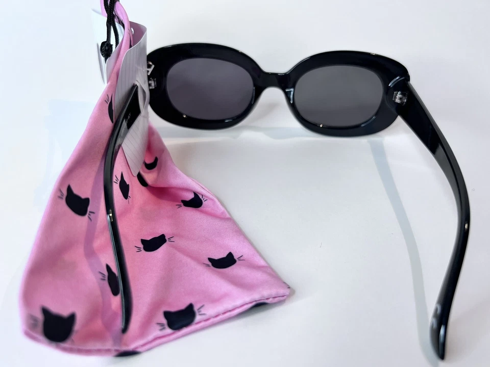 Precio de venta sugerido por el fabricante 20,99 gafas de sol Foster Grant + bolsa de transporte 100 % protección UV tema gato Foto 3 de 4