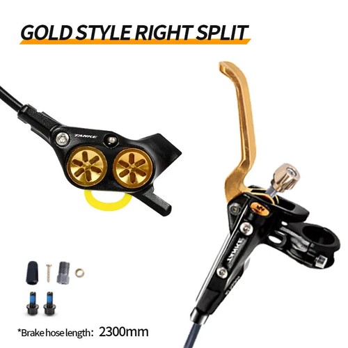 E-Bike Mountain Bike 4 Piston Hydraulic Disc Brake Set 160mm Oil Pressure Brakes - Picture 31 of 34