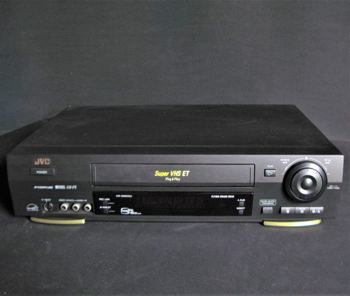 JVC HR-S5900U Super VHS ET Video Cassette Recorder with Remote and