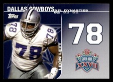 Leon Lett 2008 Topps NFL Dynasties Card #DYN-LL Dallas Cowboys