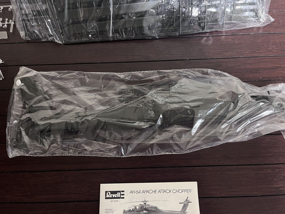 Revell 1987 Ah-64 Apache Attack Helicopter Parts Are 4575 Revell 1987 Ah-64 Apache Attack Helicopter Parts Are 4575