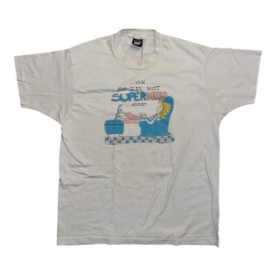 Vintage 1980s I m Not Super Mom Humor Shirt