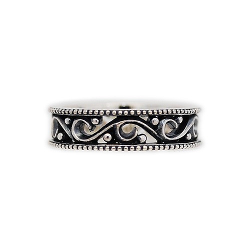 ARABESQUE 925 STERLING SILVER BIKER JEWELRY GOTHIC ROCKABILLY RING ks-r024 - Picture 26 of 30