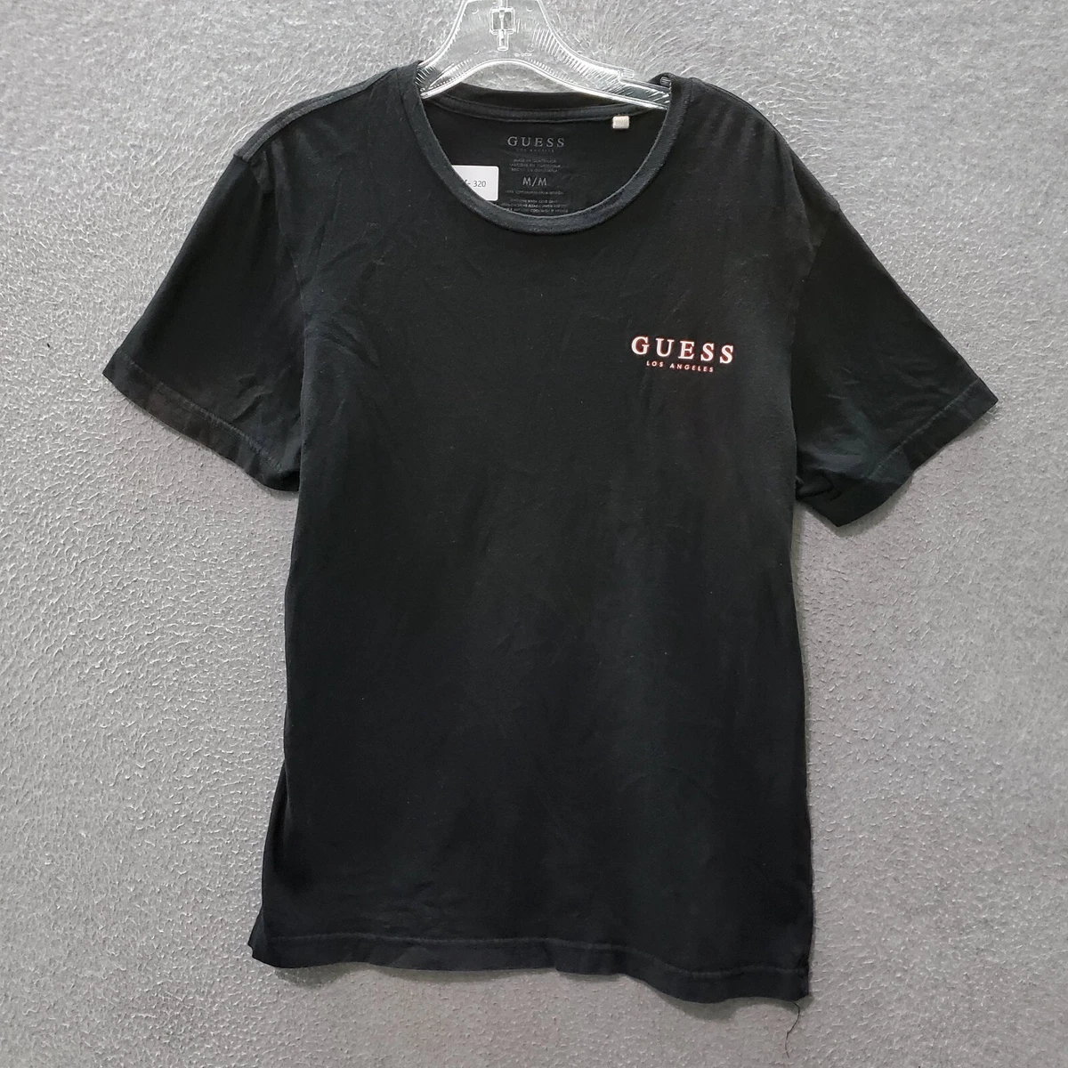 Guess black sales logo tee