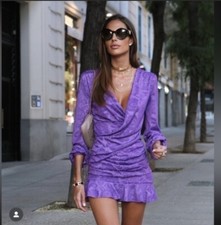 ZARA Short wrap front dress 4886 469