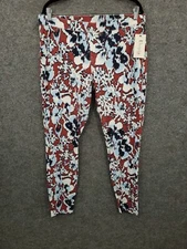 Utopia by Hues Leggings Womens XL Jasmine Haze 36x29 Mid Rise Skinny Multicolor