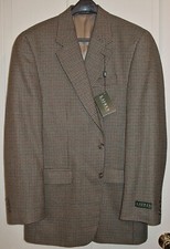 RALPH LAUREN MENS WOOL OLIVE BLAZER / JACKET SIZE 42 LONG NEW WITH TAGS