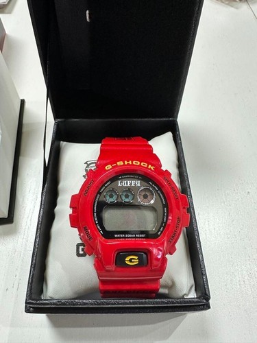 CASIO G-SHOCK DW-6900FS ONE PIECE Luffy collaboration red wristwatch New Unused - Picture 2 of 6