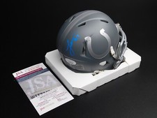 Laiatu Latu Signed Autograph Indianapolis Colts Speed Slate Mini Helmet JSA COA