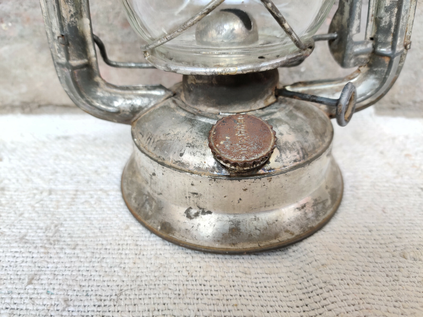 1950s Vintage Old Deewakar Hurricane Kerosene Lantern Lampa Dobry stan Korzystna, nowa praca
