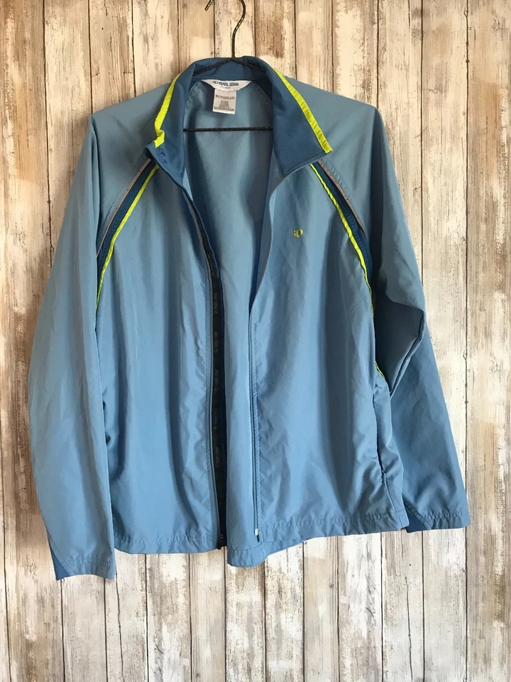 Chaqueta cortavientos Pearl Izumi para mujer azul infinito motociclista ciclista cremallera XL Foto 2 de 4