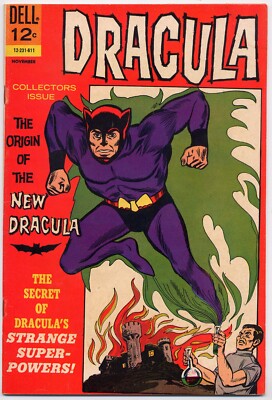 Dracula 2 FN/VF Dell 1966 Origin Story Bill Fraccio