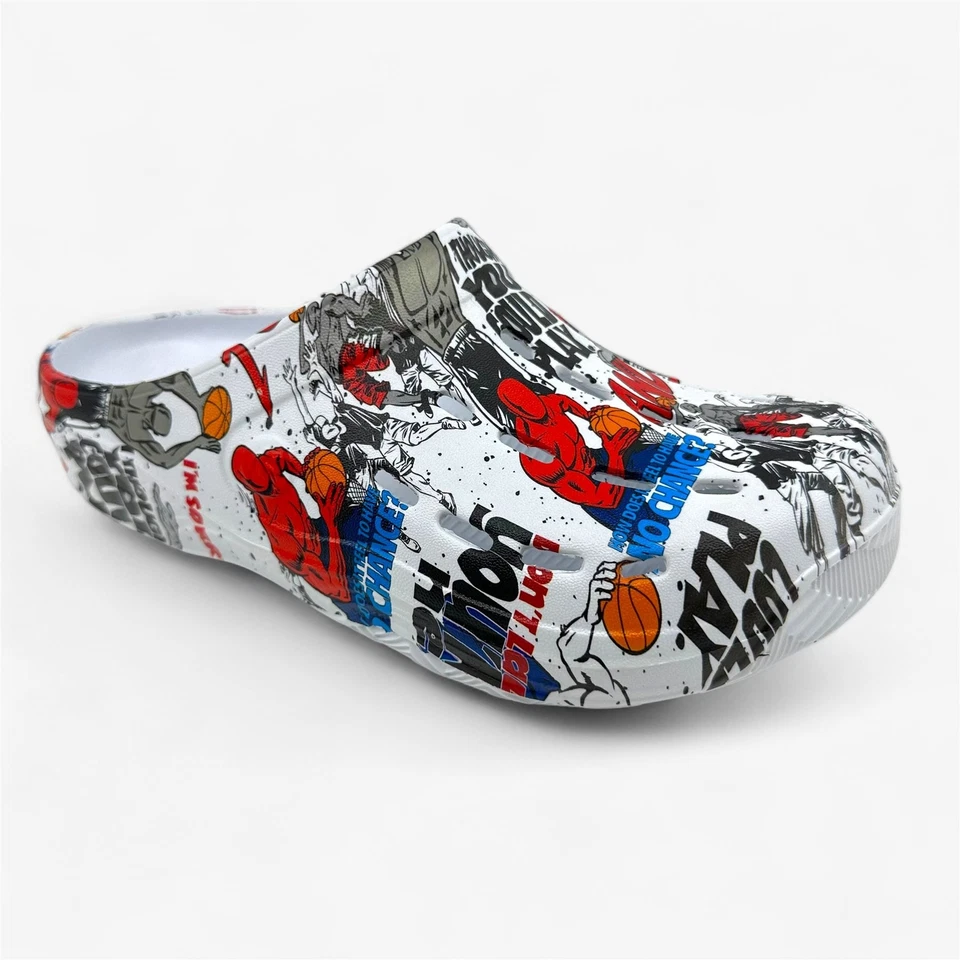 AND1 Bodega Clog White Multicolor Mens Sandal Slide - Image 2 of 4
