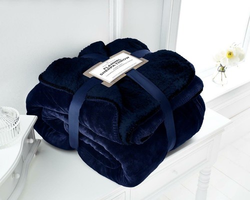 Soft Warm Sherpa Throw Blanket Bedspread for Bed Sofa Double & King - Picture 31 of 38