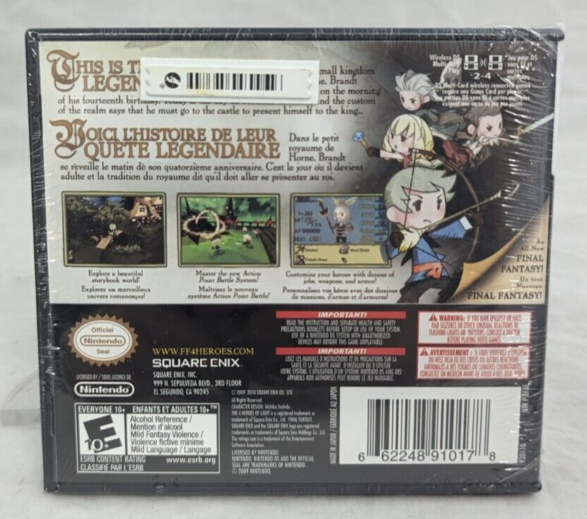 Final Fantasy: The 4 Heroes of Light (Nintendo DS) Square Enix New