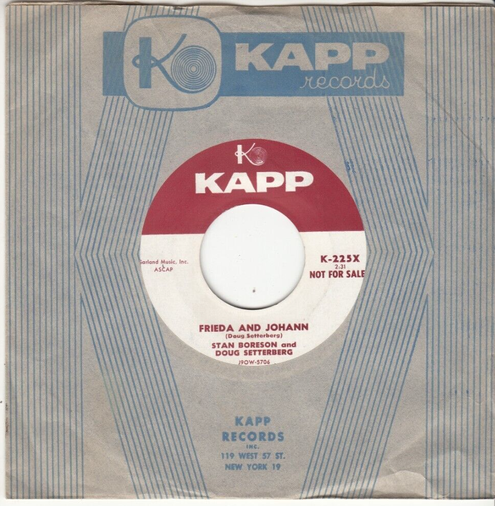 STAN BORESON & DOUG SETTERBERG CATCH A PICKLED HERRING PROMO 45