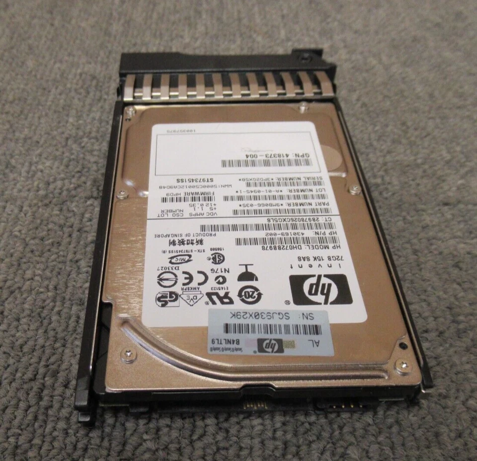 HP DH072BB978 430169-002 72GB 15000RPM SAS Dual Port Hot Swap 2.5" Internal HDD - Image 4 of 4