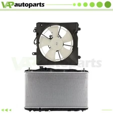 Engine Radiator and Radiator Cooling Fan Kit For 2012 2013 2014 2015 Honda Civic