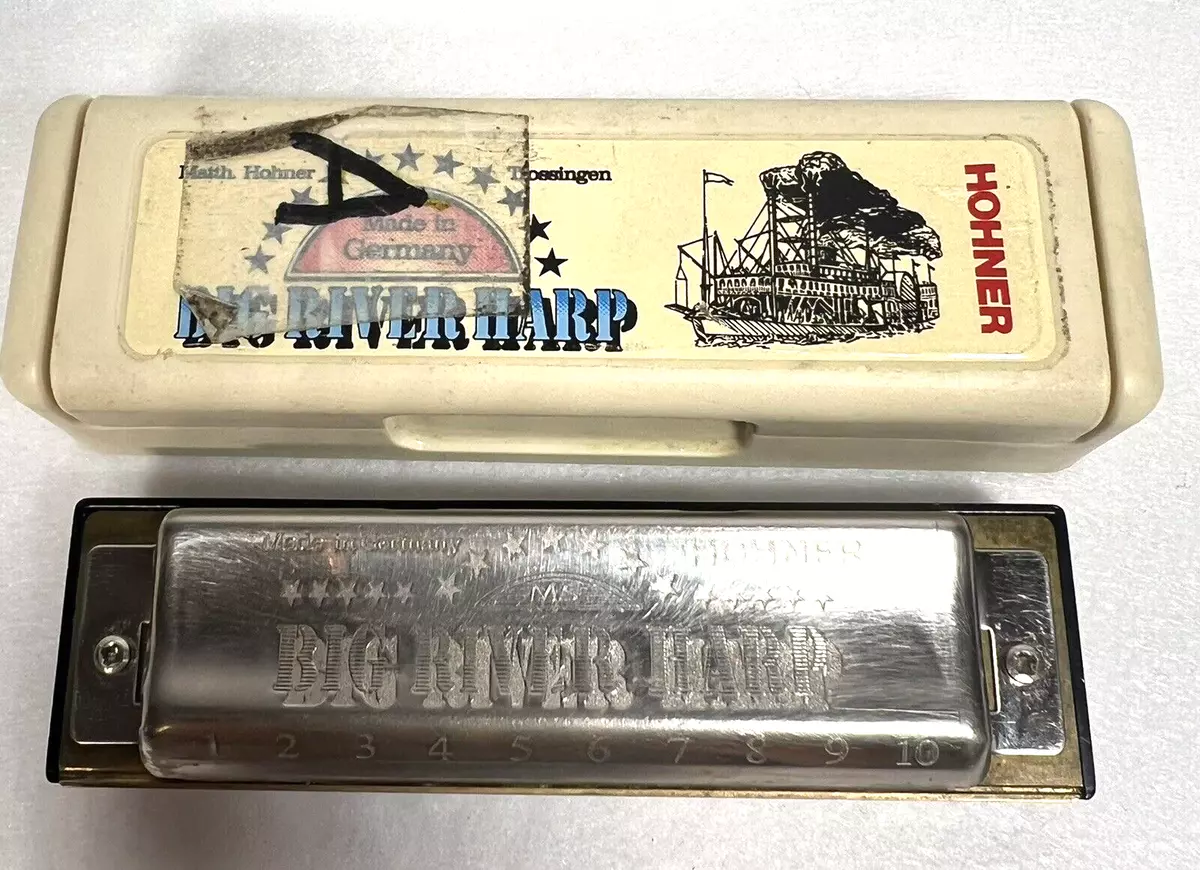 HOHNER BIG RIVER HARP Key of A Vintage Made in Germany
