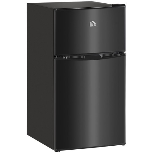3.2 Cu.Ft Mini Fridge with Freezer Double Door Compact Refrigerator with Adjust - Picture 1 of 9