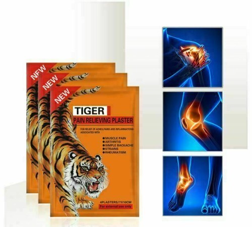 Tiger Balm Pain Patch Plaster Medicated 5 pks 20 Patches 7 x 10 CM Red *Strong* - Picture 3 of 12