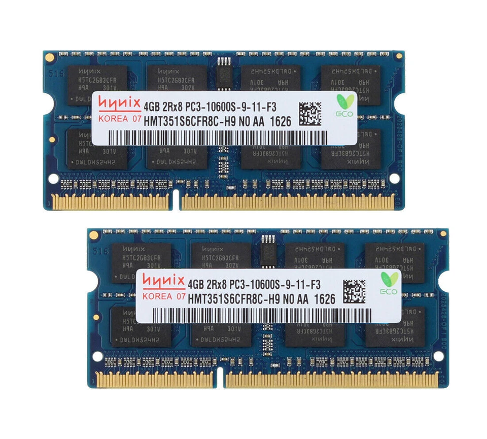 Hynix 8GB 8 GB 2X 4GB 4 GB DDR3 1333MHz PC3-10600S SODIMM Laptop Memory RAM 1.5V - Image 4 of 4