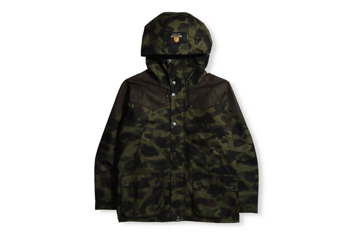 A BATHING APE BARBOUR x BAPE 1ST CAMO BEDALE SNOWBOARD JACKET