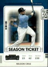 2021 Contenders Base Season Ticket #65 Nelson Cruz - Minnesota Twins