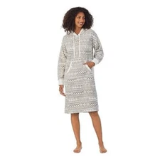 Women's Cuddl Duds Fleece Hooded Midi Lounger