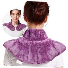 Microwavable Heating Pad for Neck Shoulders and Back, Microwave Purple-lavender