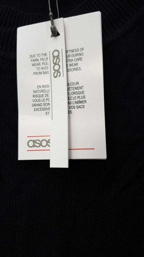 Jumper cuello redondo Asos azul marino Reino Unido 10 LN009 KK 01 - Imagen 3 de 3