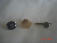 LOT 2 MEN'S Vtg. SWANK ADVERTISING SHIRT STUDS 10 Cent Chrome  2 for 25 Cents 