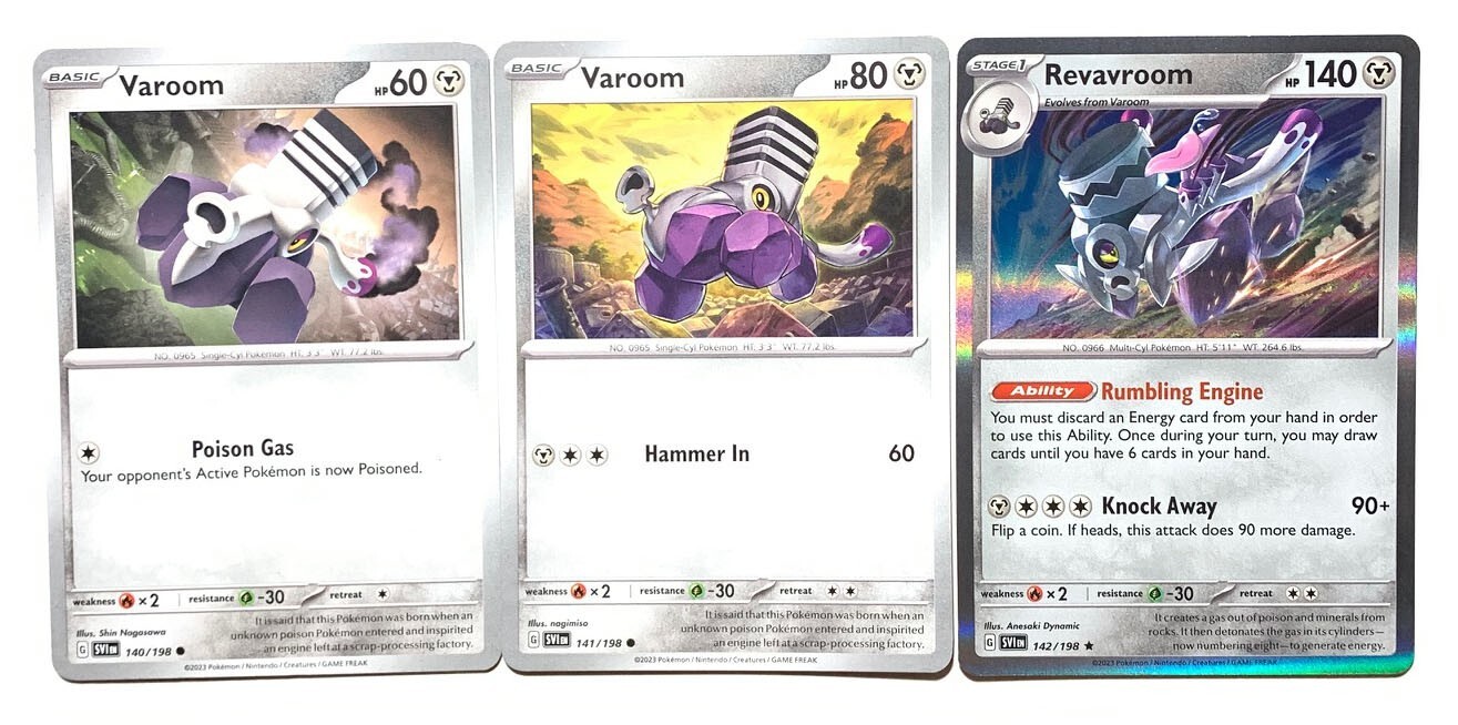 Revavroom 142/198 Holo - Scarlet & Violet - Pokemon Evolution 3 Card Set