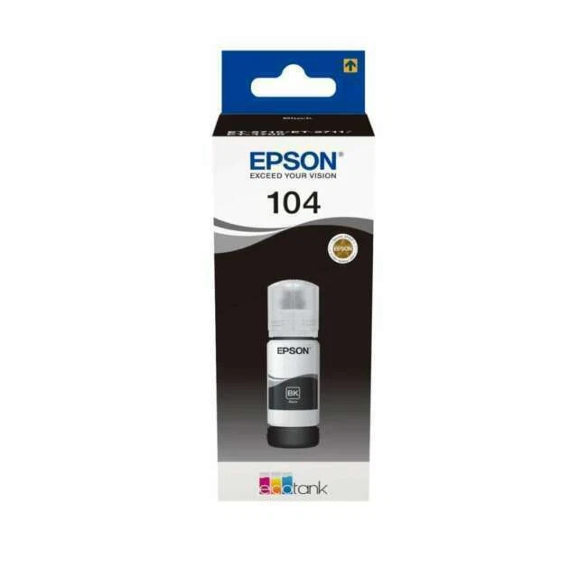 Epson 104 EcoTank Ink Bottle - Black - 65ml