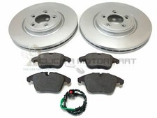 PER JAGUAR F TIPO 2.0 3.0 ANTERIORE 2 DISCHI FRENO E PASTIGLIE E SENSORE CONTROLLO MISURA 355MM